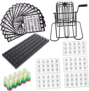 1 Set American Bingo Game Set Bingo Roller Cage with Balls for Pub Gatherings and School Activities Handmade and Lightweight Design for Easy Transport