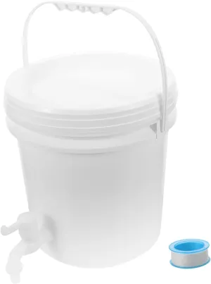 10l Collapsible Water Storage Bucket with Spout Camping Water Jugs for Outdoor Use Portable Tote with Faucet