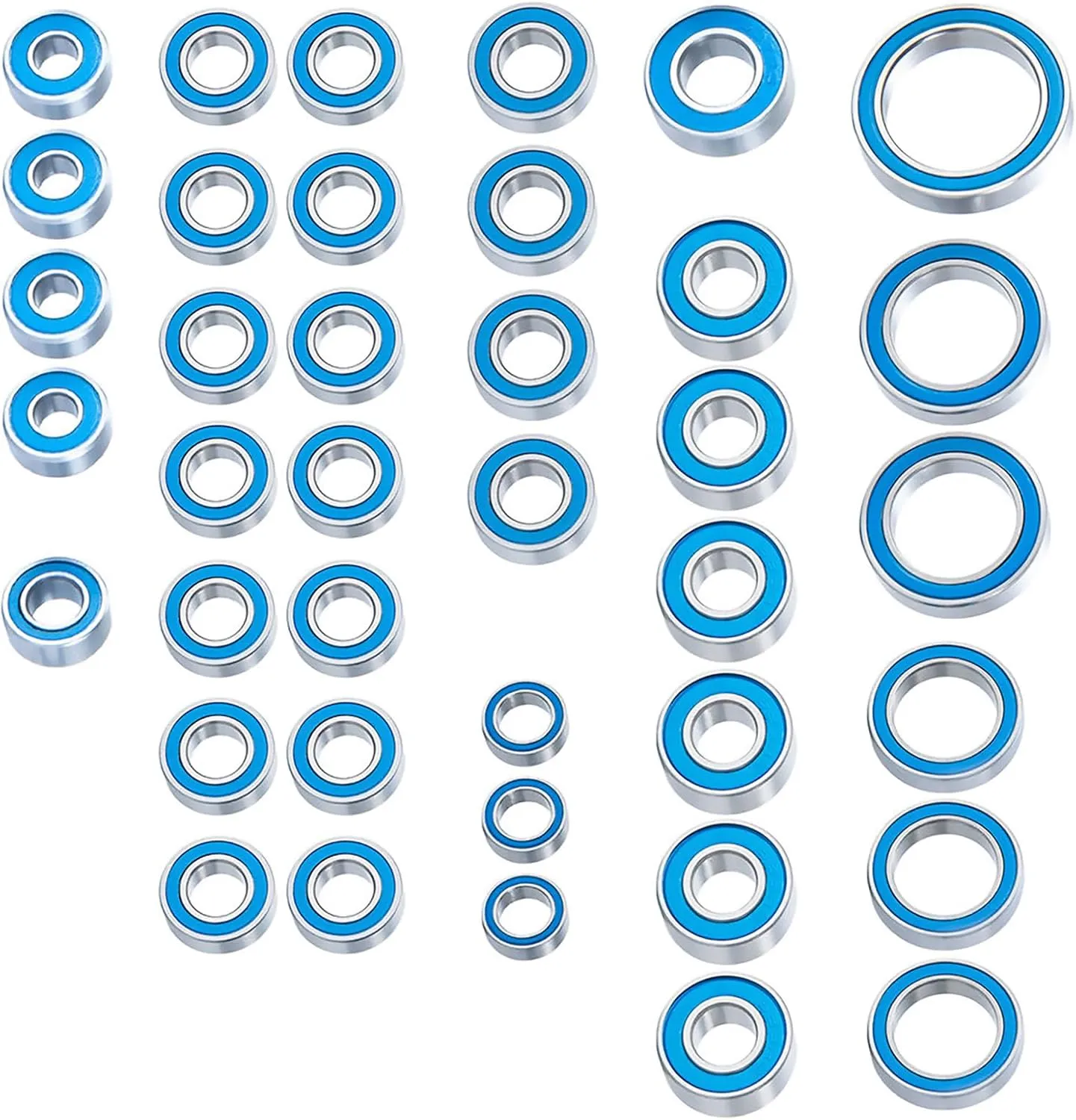 1/10 RC Car Racing Bearings Upgrade Kit for Traxxas TRX-4 TRX4 Bronco 1/10 Crawler RC Car Upgrade Parts, 39PCS