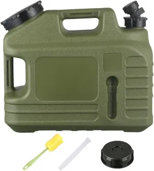 13L Water Jug, Camping Water Container, No Leakage Water Storage with Spigot, BPA Free Portable Emergency Water Tank Overlanding Gear for Outdoor Hiking Camping Supplies (Without Bag)