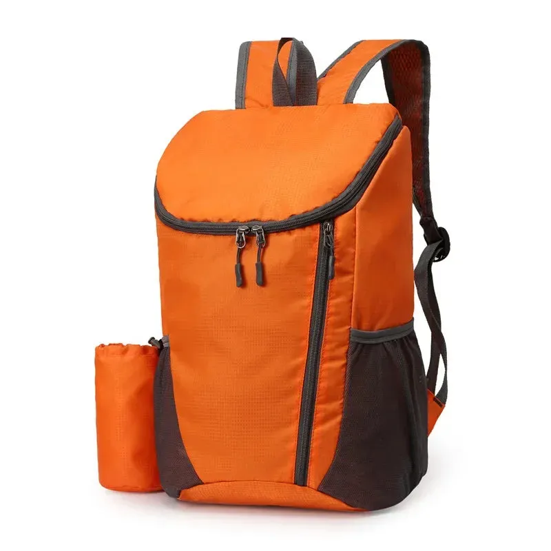 15L Lightweight Waterproof Foldable Backpack - Large Capacity Ultralight Outdoor Travel Sports Backpack