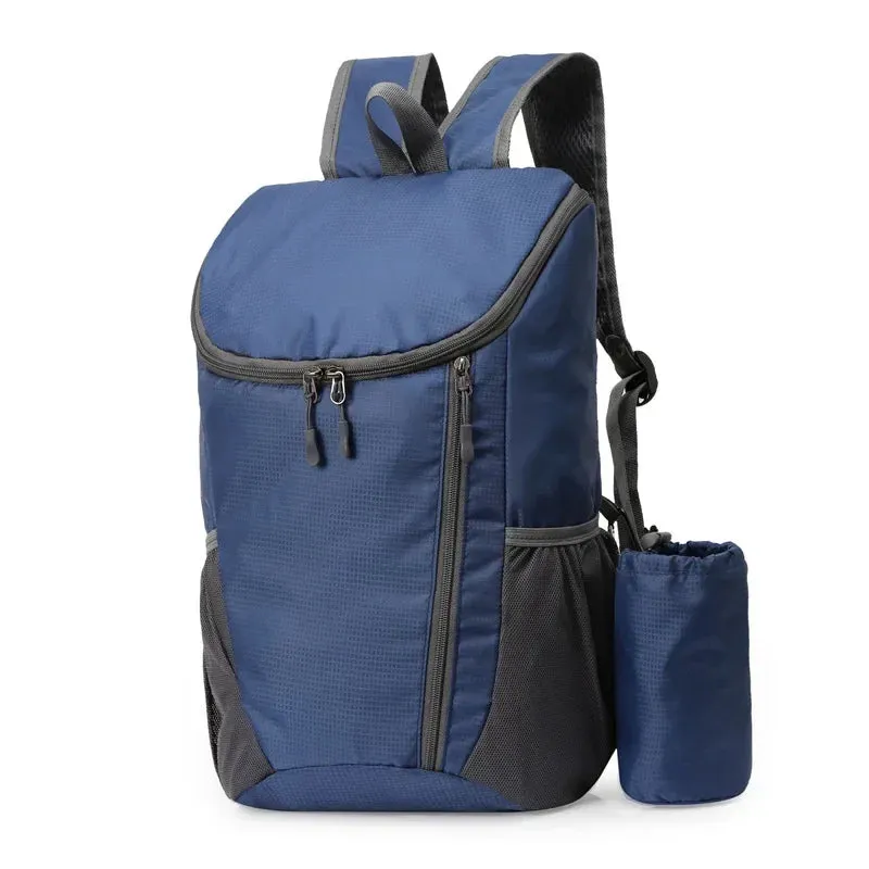 15L Lightweight Waterproof Foldable Backpack - Large Capacity Ultralight Outdoor Travel Sports Backpack