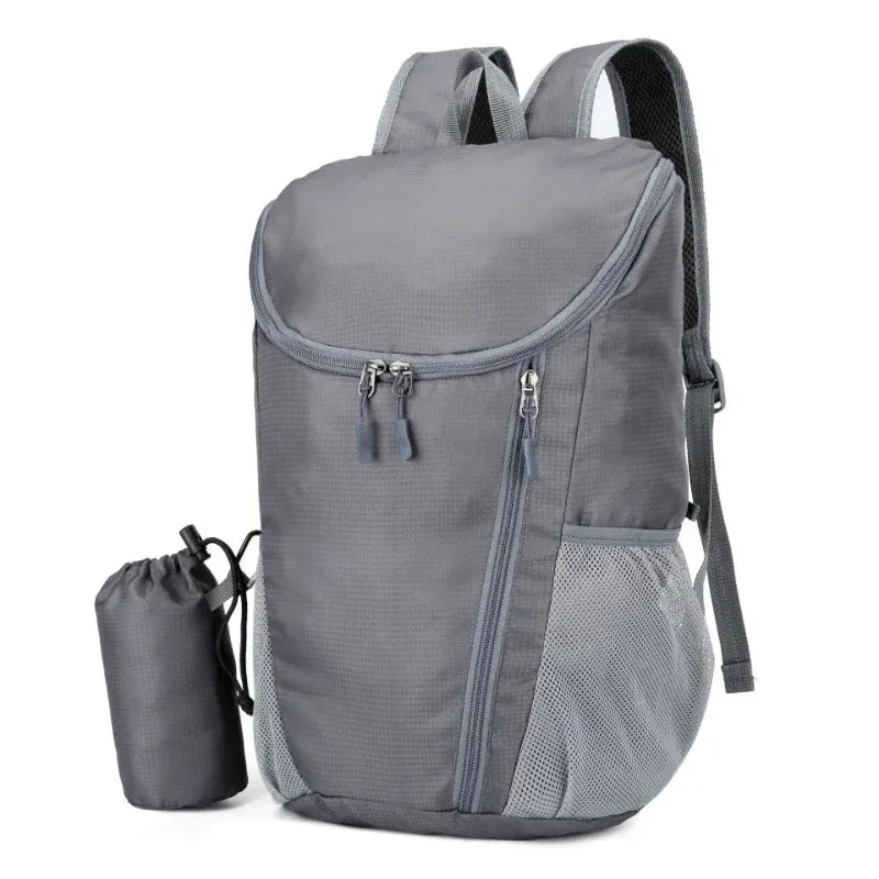 15L Lightweight Waterproof Foldable Backpack - Large Capacity Ultralight Outdoor Travel Sports Backpack