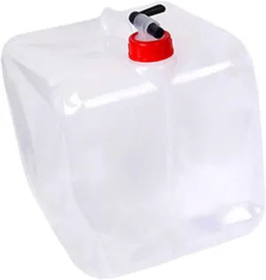 15l Portable Water Gallon Tank Collapsible Camping Water Container Spigot Outdoor Use