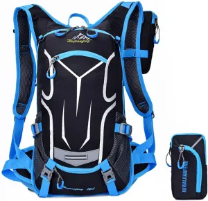 18L Cycling Rucksack Lightweight Bike Backpack Running Daypack for Fitness Hiking Climbing Camping Skiing Biking Trekking
