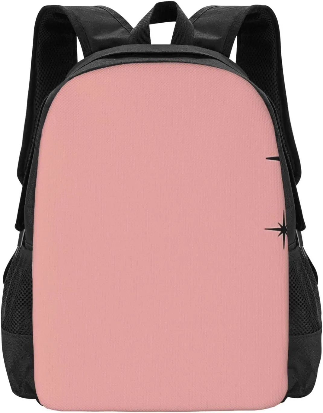 1950s Atomic Age Retro In 50s Pink And Black Lightweight Packable Backpack Travel Casual Large Capacity Daypack Foldable Backpack For Men Women