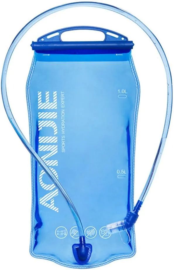 1L/ 2L/ 3L Hydration Bladder, BPA Free Leak Proof Water Storage Bladder Bag, Water Reservoir Hydration Pack Replacement for Hiking Camping Biking Backpacking, Blue
