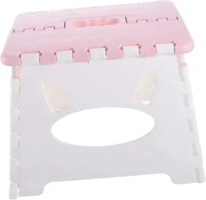 1pc Step Stool Thickened Plastic Folding Stool for Outdoor Use Portable Compact Design for Easy Carrying for Camping Beach and Garden Activities
