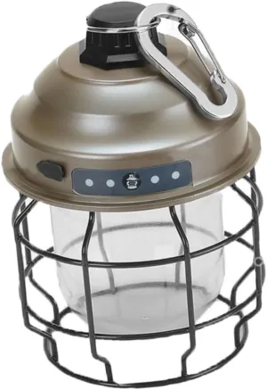 1Set Retro Rechargeable Camping Lantern Portable Multi Use Light with Buckle Design for and Emergency Situations Warm Light for Camping and Hiking