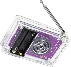 1set Soldering Radio Kit Lcd Display and Led Lights Complete Assembly Practice Kit for Beginners and Electronics Enthusiasts Fun Educational Project for Home School Use