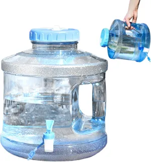 2 Gallons Water Tank with Tap, BPA Free Camping Water Jug with Handle for Outdoor Hiking