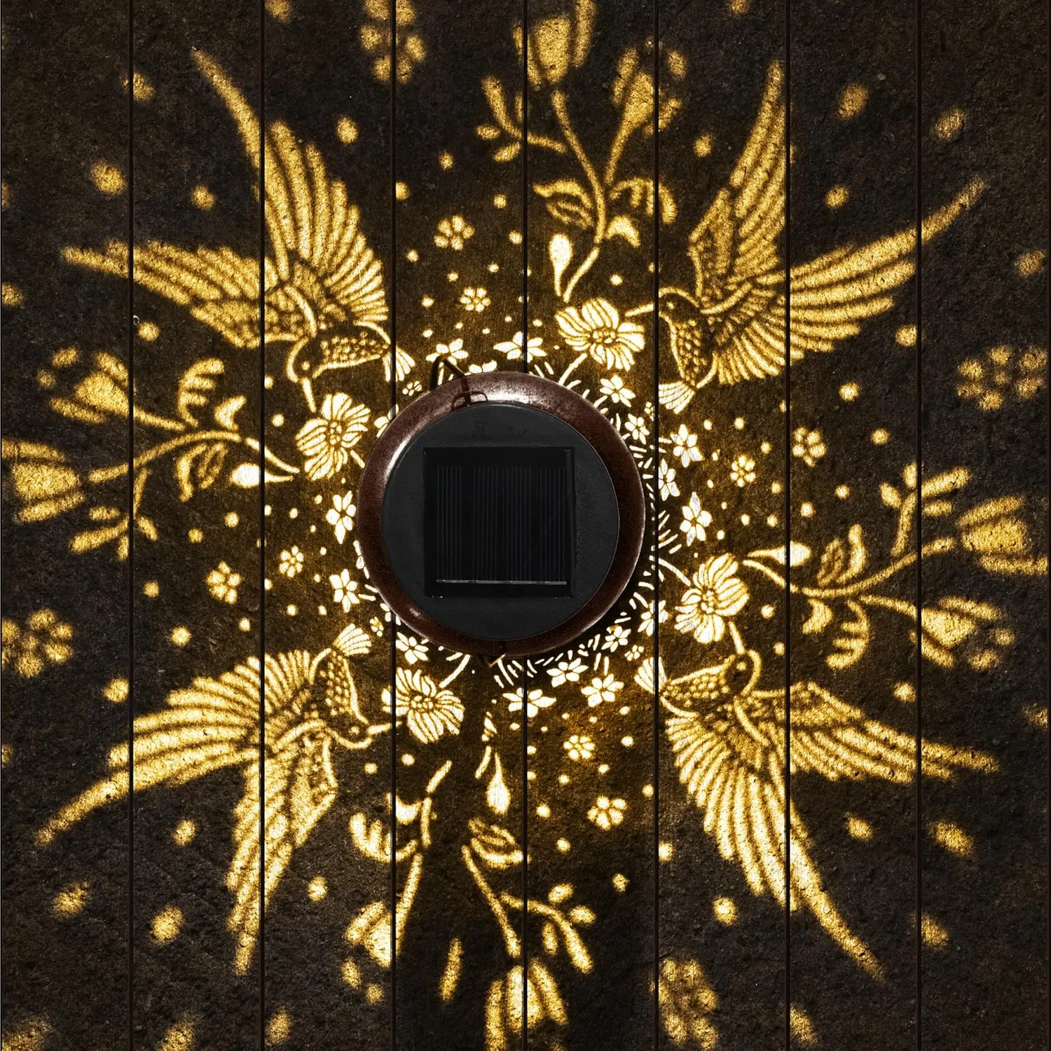 2 Pack Hummingbird Solar Lantern Outdoor Hanging Solar Light - IP65 Waterproof LED Decorative Lantern for Patio, Pathway, or Tabletop. Perfect Mother’s Day Gift for Women, Unique Metal Decor