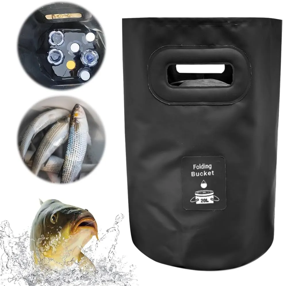 20L Collapsible Water Container Bag, BPA Free Foods Grade Water Storage Containers for Camping Hiking Emergency, Foldable Water Jug