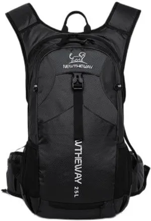25L Large Camping Backpack,Lightweight Hiking Trekking For Men Women Outdoor Large Capacity Mountaineering Waterproof(Black)