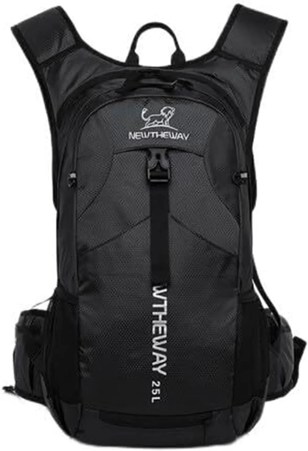 25L Large Camping Backpack,Lightweight Hiking Trekking For Men Women Outdoor Large Capacity Mountaineering Waterproof(Black)