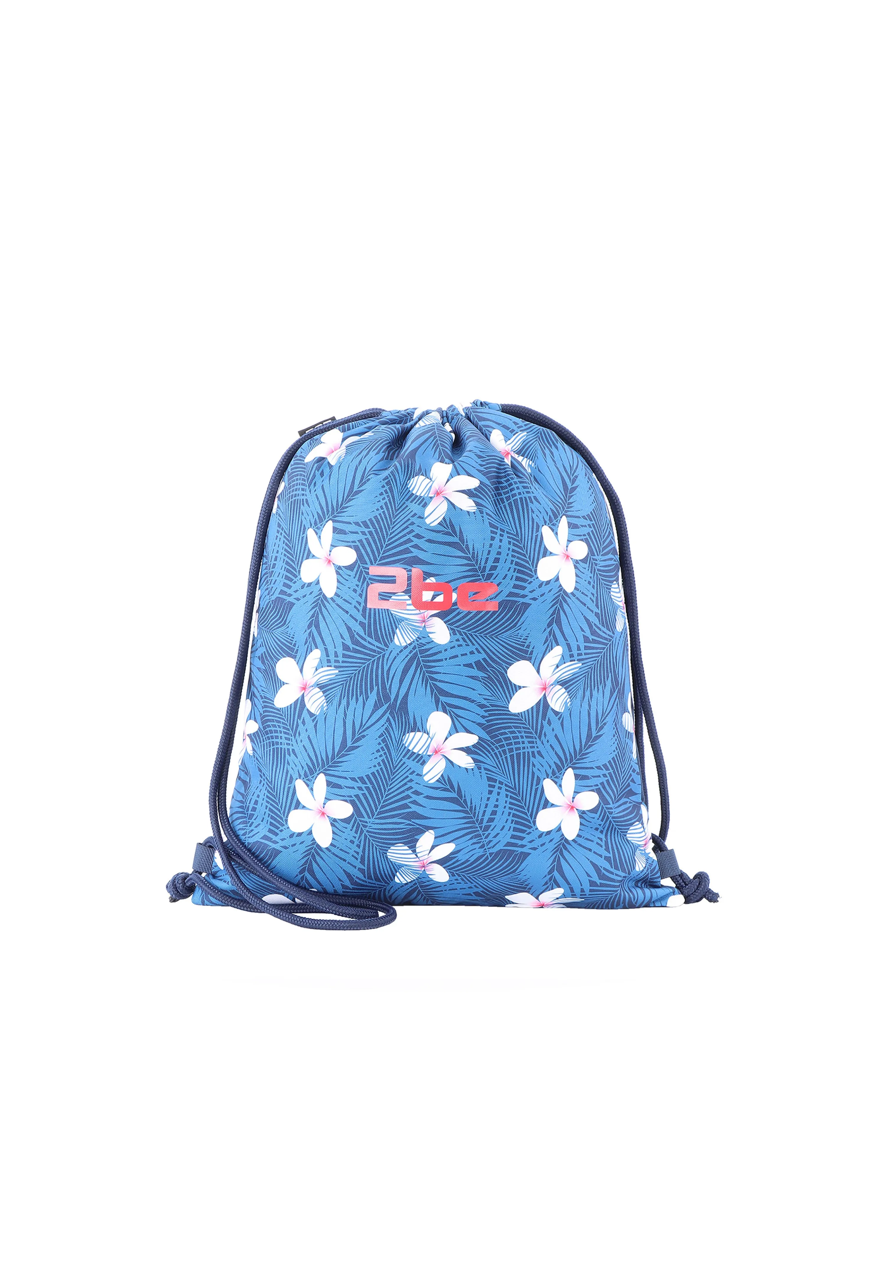 2be String Bag / Lightweight Backpack / Gym Bag Blue