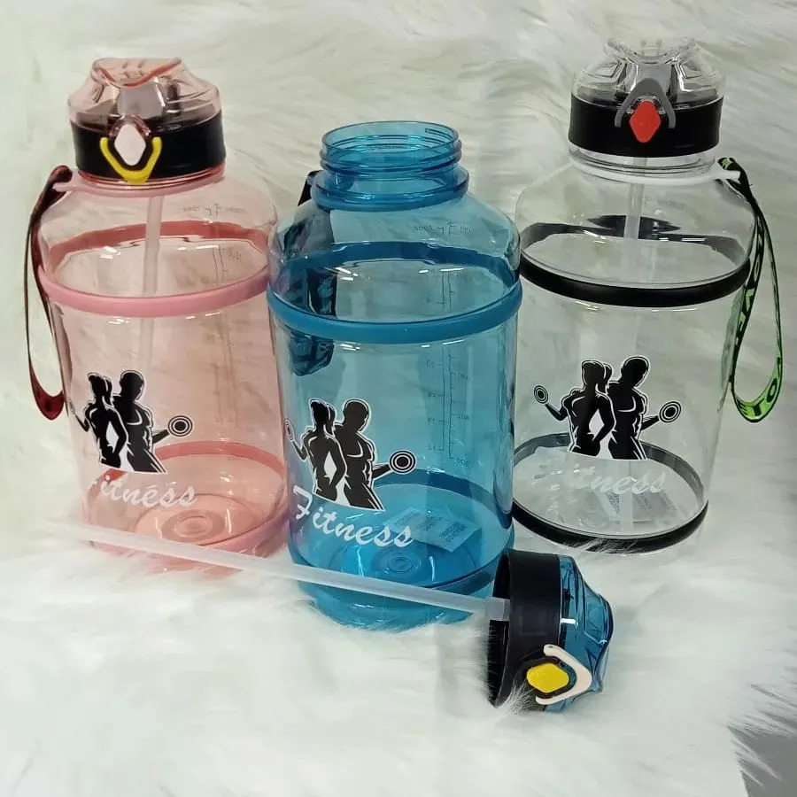 2Litres Clear Tumbler Pastel Gradient Tone Giant Water Jug Bottle
