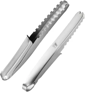 2PCS Fish Scaler, Thickened Stainless Steel Fish Scale Remover, Efficient Fish Scaler Remover No Mess, Sturdy Fish Descaler Tool with Non-Slip Handle, Fish Scaler Tool, Fish Scraper