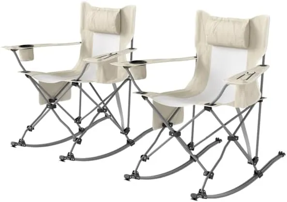 2pcs Folding Lounge Chairs/Beach Chair 、Camping Chairs