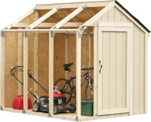 2x4basics 90192MI Custom Shed Kit with Peak Roof, 2x4