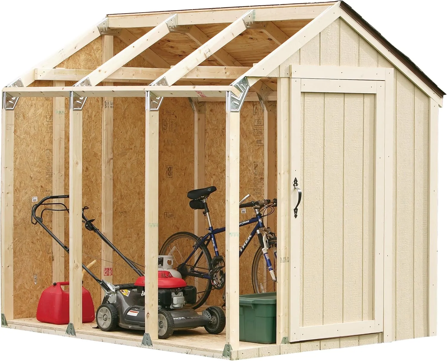 2x4basics 90192MI Custom Shed Kit with Peak Roof, 2x4