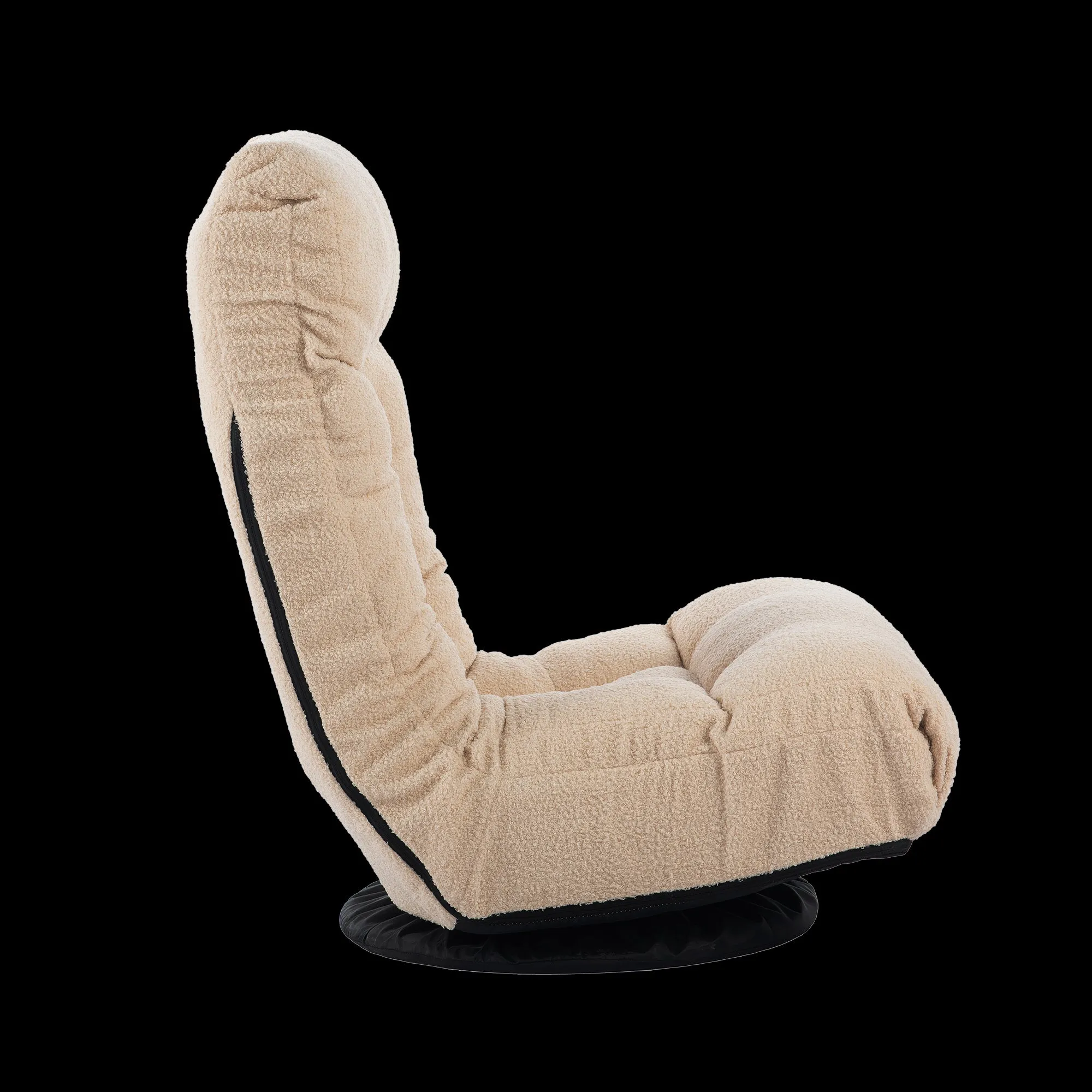 3 Adjustable Head Segments Single Sofa Reclining Leisure Accent Chair- White