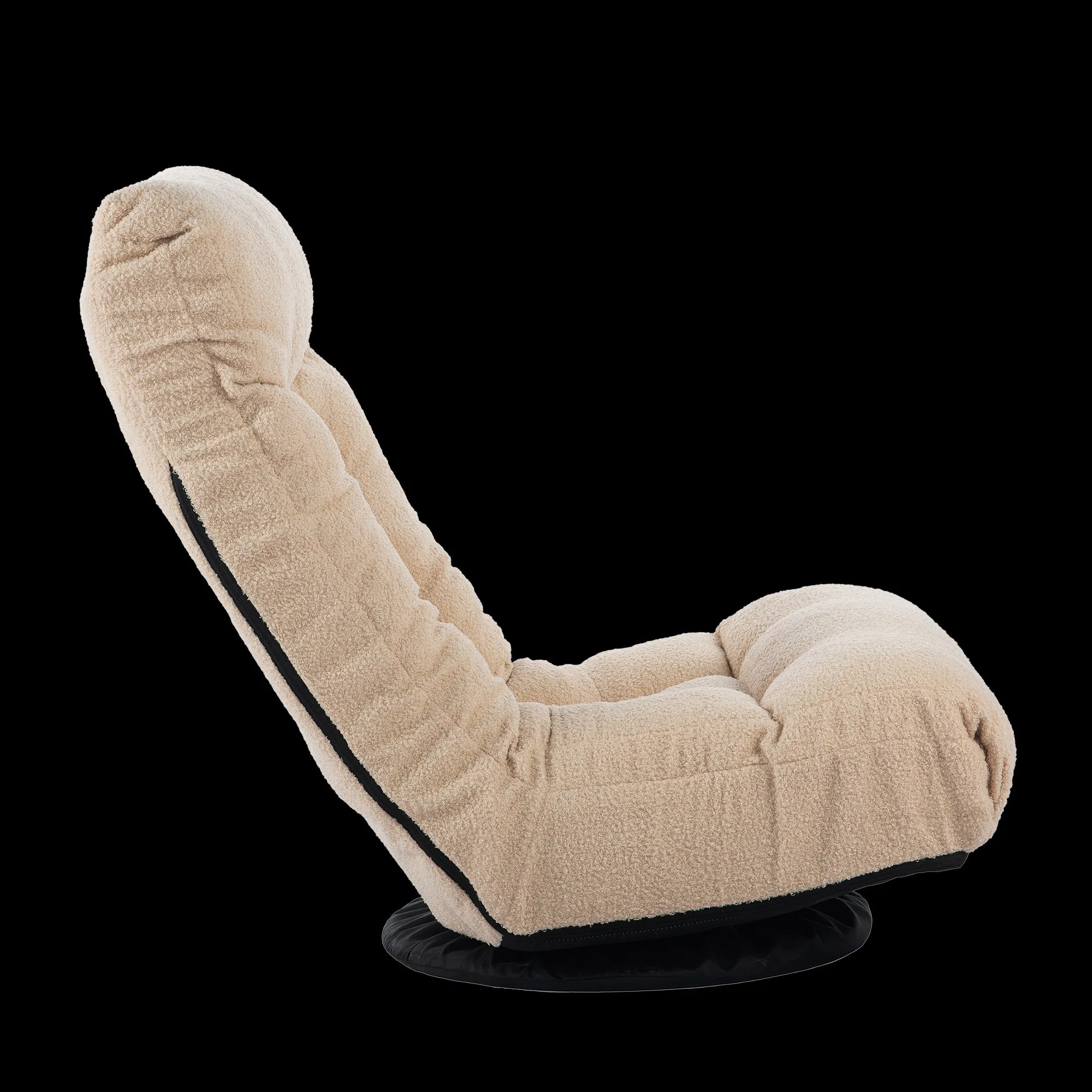 3 Adjustable Head Segments Single Sofa Reclining Leisure Accent Chair- White