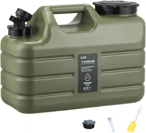 3 Gallon Water Jug with Spigot, Portable Water Tank, Large-Capacity Outdoor Water Bucket, BPA Free Food Grade Leak-Proof Camping Water Container for Outdoor Hiking Picnic Emergency Stroage