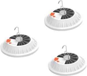 3 Pcs Solar Light Rechargable Flashlight Portable Solar Lantern Solar Powered Led Light Tent Light Rechargeable Lightbulbs White Emergency Light Abs Plastic Camping Street vendor night market lighting