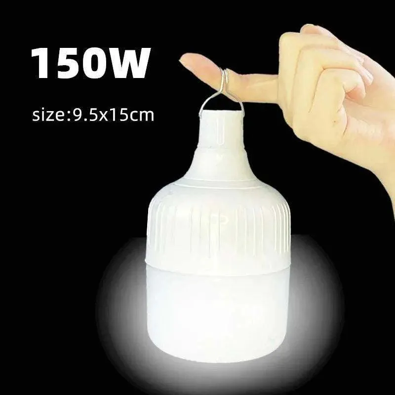 30-260W Portable Tent Lamp Battery Lantern BBQ Camping Light Outdoor Bulb USB LED Emergency Lights for Patio Porch Garden