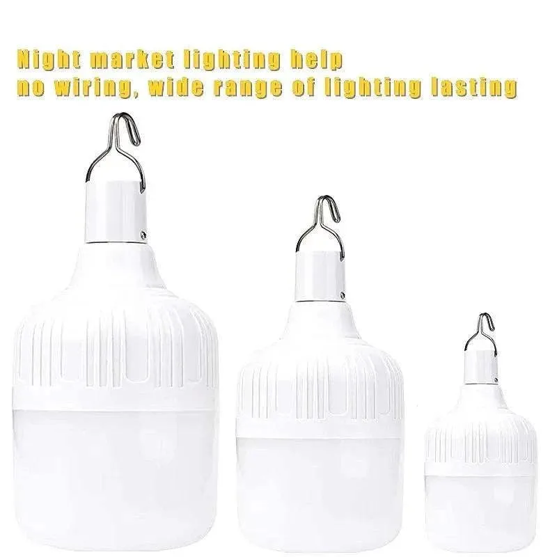 30-260W Portable Tent Lamp Battery Lantern BBQ Camping Light Outdoor Bulb USB LED Emergency Lights for Patio Porch Garden