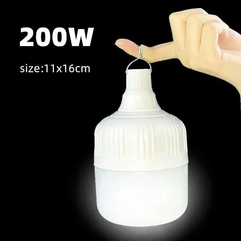 30-260W Portable Tent Lamp Battery Lantern BBQ Camping Light Outdoor Bulb USB LED Emergency Lights for Patio Porch Garden