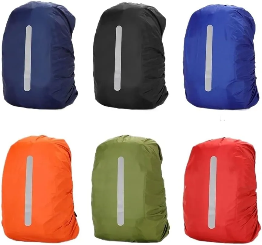 30L/60L Reflective Waterproof Backpack Rain Cover Outdoor Night Cycling Hiking Climbing Safety Raincover Case Bag Backpack Cover