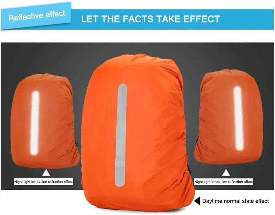 30L/60L Reflective Waterproof Backpack Rain Cover Outdoor Night Cycling Hiking Climbing Safety Raincover Case Bag Backpack Cover