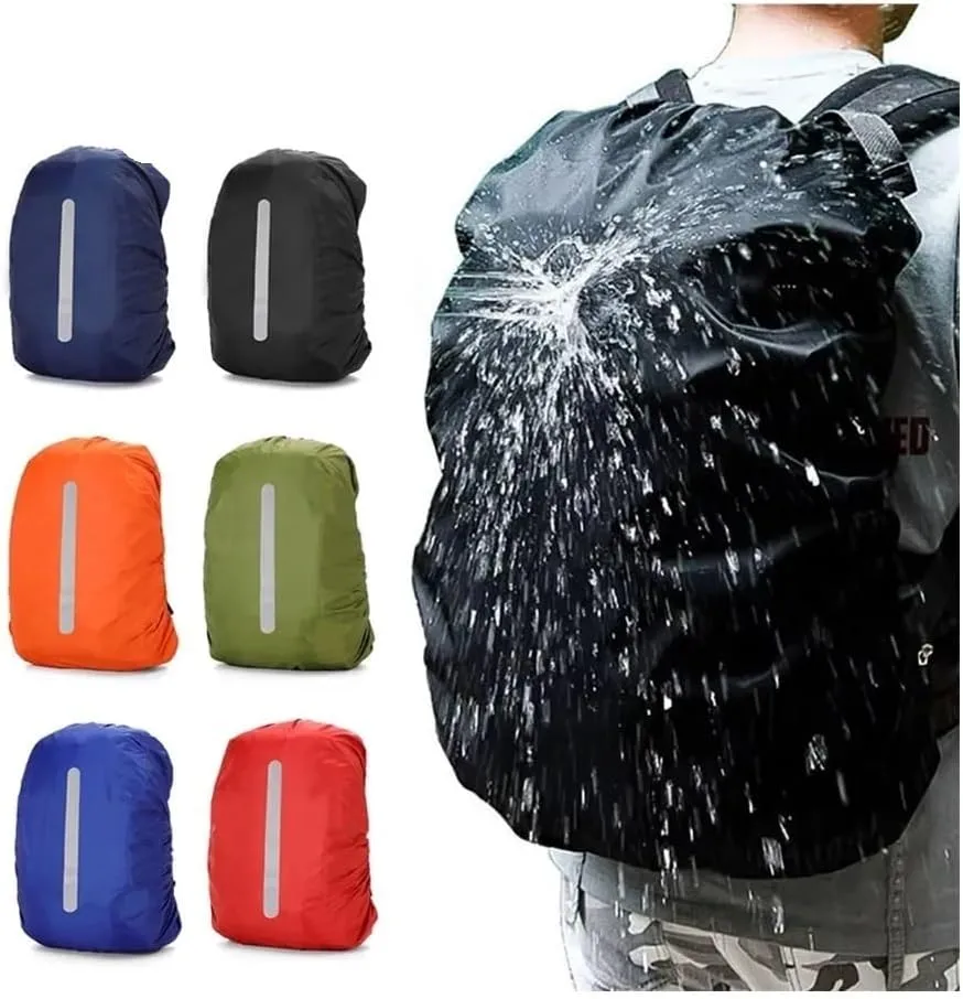 30L/60L Reflective Waterproof Backpack Rain Cover Outdoor Night Cycling Hiking Climbing Safety Raincover Case Bag Backpack Cover