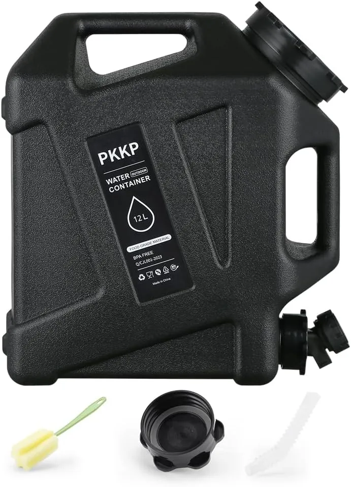 3.2 Gallon Camping Water Container Spigot,Portable Water Tank BPA Free,Camping Water Jug for Vehicle,Car,Outdoor Hiking,Picnic