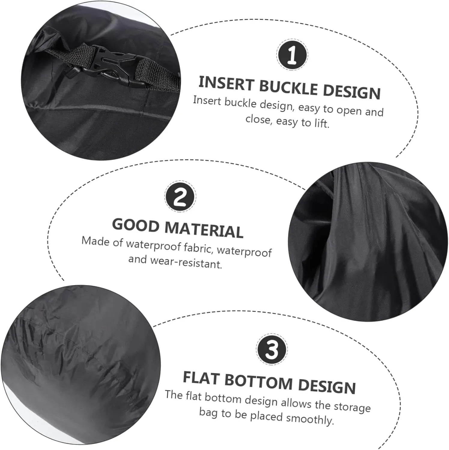 3pcs Backpack for Kayaking Rafting and Boating Lightweight Dry Bag for Outdoor Activities Fishing Hiking and Camping Versatile Storage
