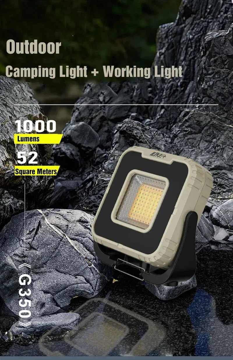 4000mAh LED Tent Light Rechargeable Camping Lantern with Magnet Portable Strong Light Emergency Lamp Outdoor Repair Lighting