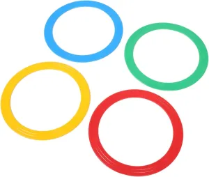 4pcs Professional Circus Juggling Rings Lightweight Versatile Performance Props for Street Shows Stage Acts Unique Design for Juggling Troupes