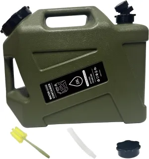 5 Gallon Camping Water Container with Spigot, Portable Water Jug BPA Free Water Tank, Military Green Emergency Water Storage Can for Outdoor Hiking Camping Picnic RV (19L)