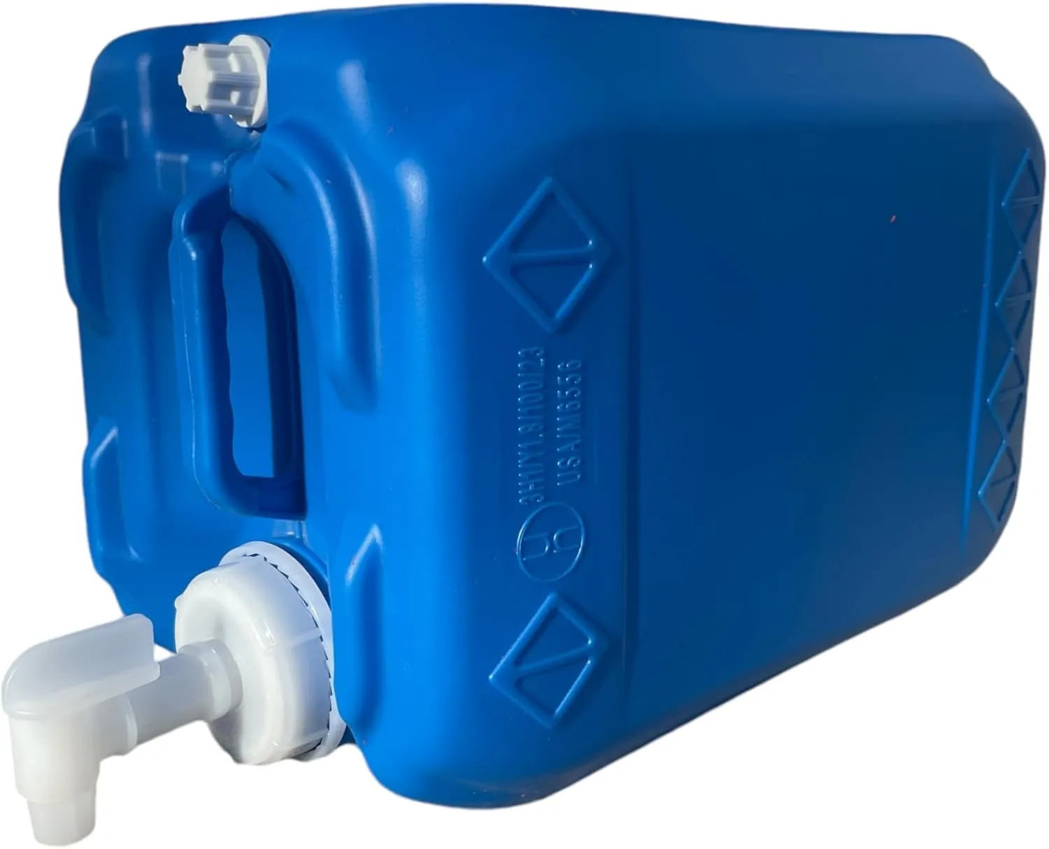 5.3 Gallon Tighthead Jug w/Cap & Faucet | Water Storage Carboy | Hedpack | Home Brewing | Includes- (1) Jug (2) Caps & (1) Faucet/Spigot | (BLUE)