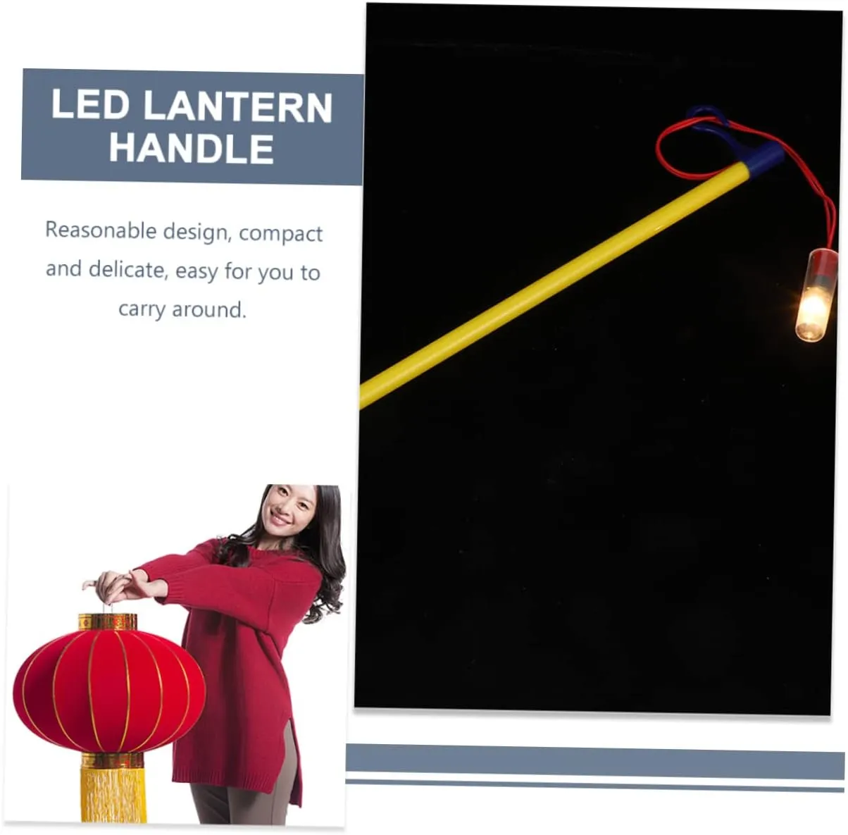 5pcs Lantern Stick Led Lantern Rod Diy Lantern Supplies Glow Stick Led Lantern Handle Diy Lantern Stick Lantern Holder Stick Light Lantern Po