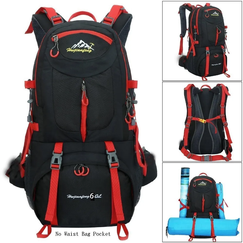 60L Internal Frame Outdoor Waterproof Backpack