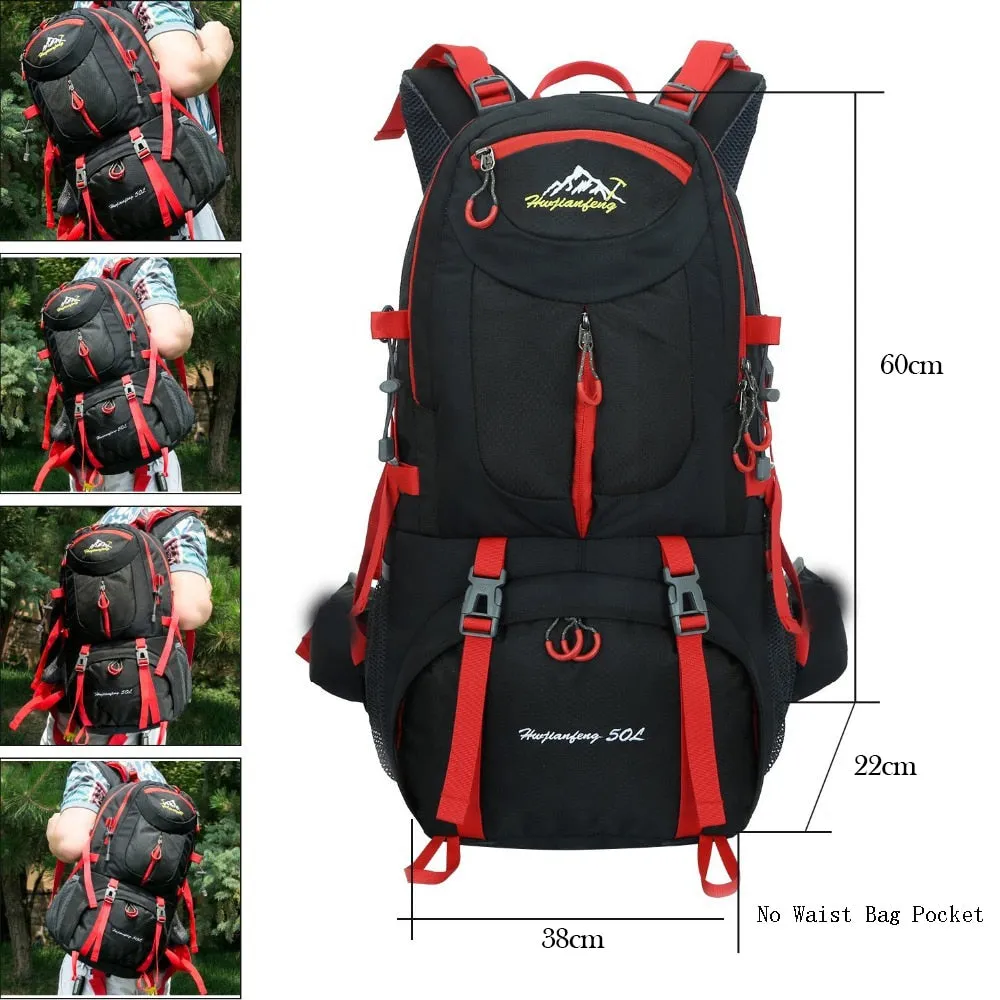 60L Internal Frame Outdoor Waterproof Backpack