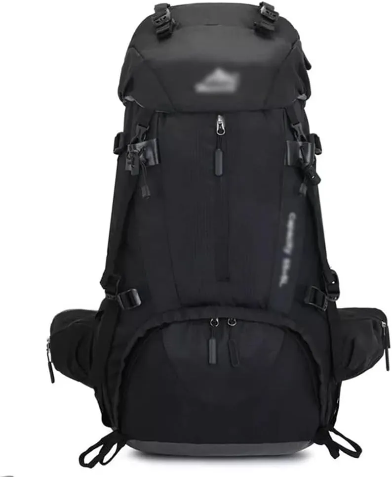 60L Mountaineering Bag Travel Backpack Outdoor Camping Rucksack Men's Backpack(A)