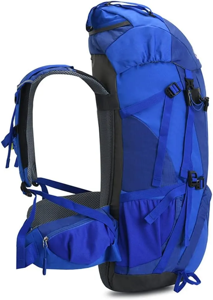 60L Mountaineering Bag Travel Backpack Outdoor Camping Rucksack Men's Backpack(A)