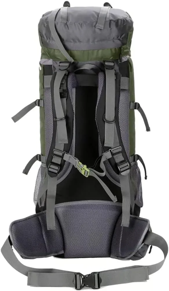 60L Outdoor Mountaineering Bag Hiking Backpack Sports Bag Mountaineering Rucksack(E)