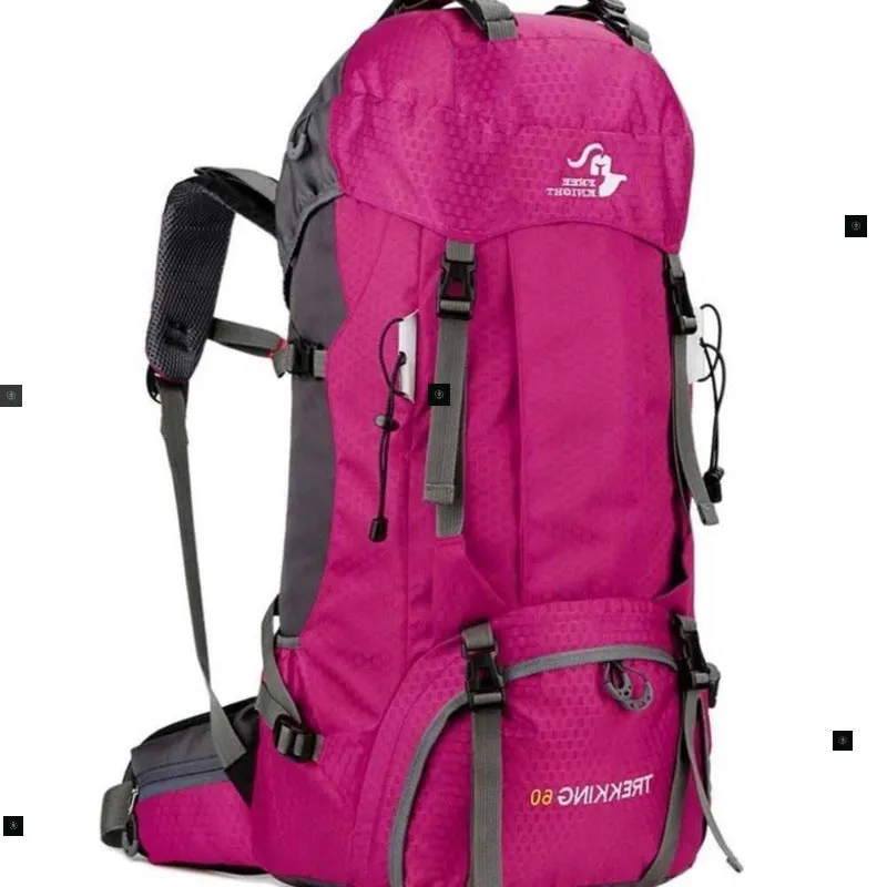 60L Waterproof Climbing Travel Backpack for Hiking and Adventure