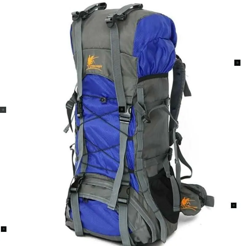 60L Waterproof Climbing Travel Backpack for Hiking and Adventure