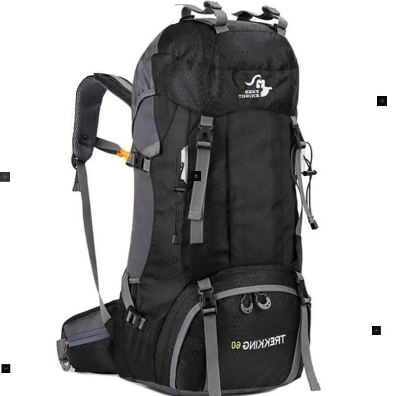 60L Waterproof Climbing Travel Backpack for Hiking and Adventure